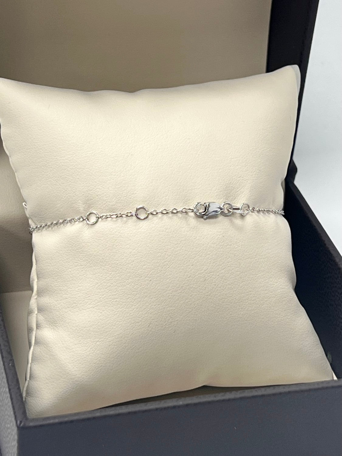 14K White Gold Diamond "Love" Bracelet, 0.16ct