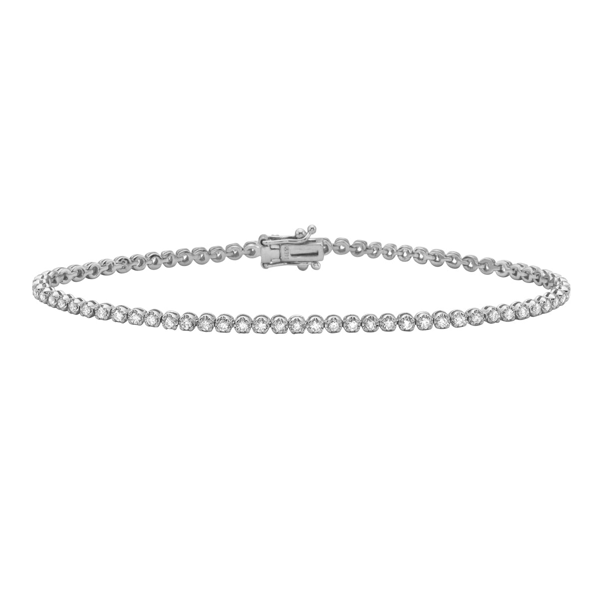 14K White Gold Diamond Jamie Tennis Bracelet