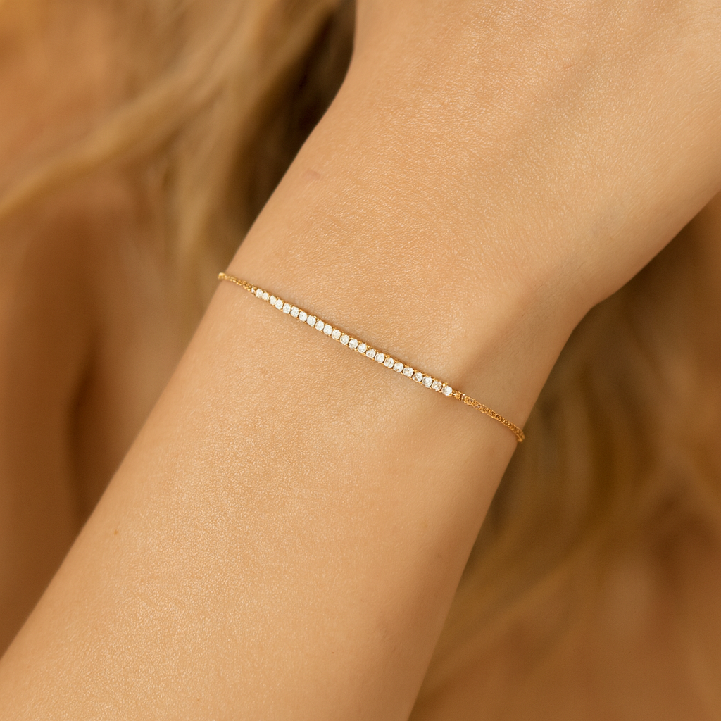 14K Rose Gold Diamond Bracelet, 0.45ct