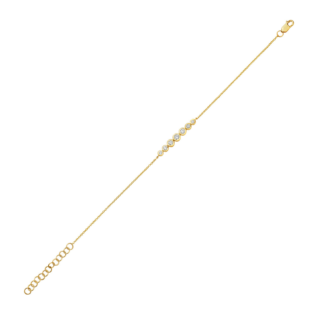 14K Yellow Gold Diamond Bracelet, 0.34ct