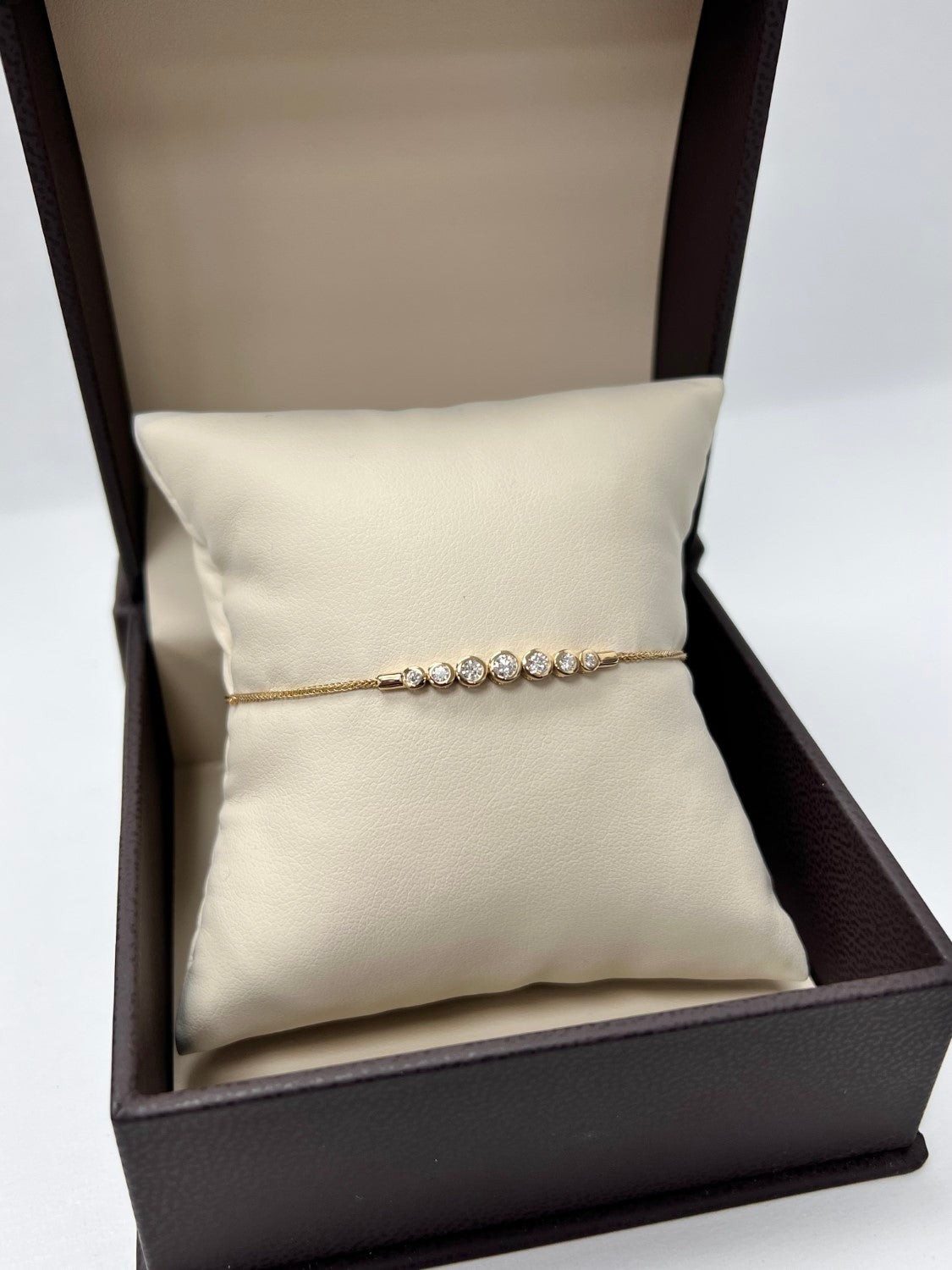 14K Yellow Gold Drawstring Diamond Bracelet, 0.34ct