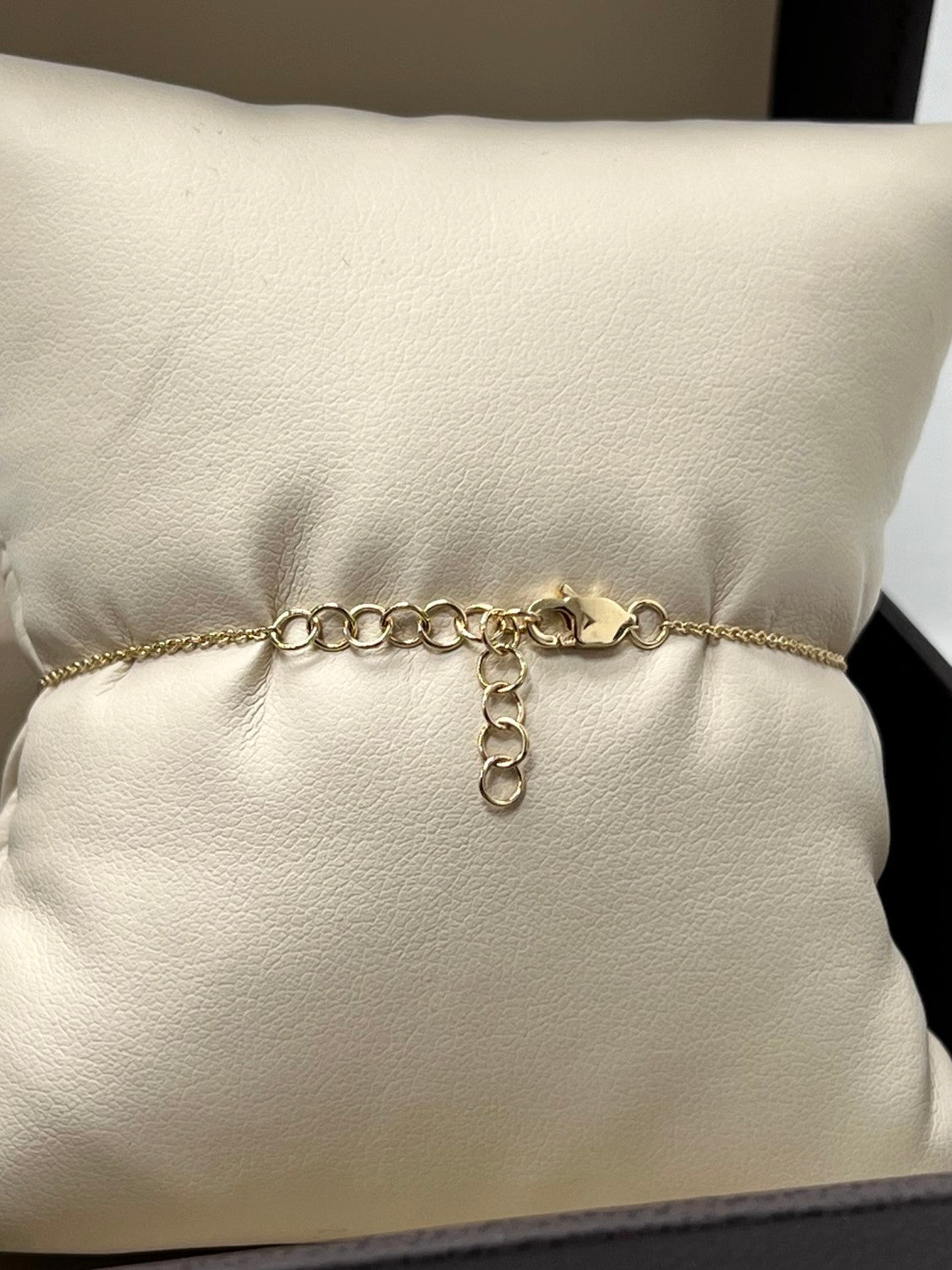 14K Yellow Gold Diamond Paperclip Bracelet