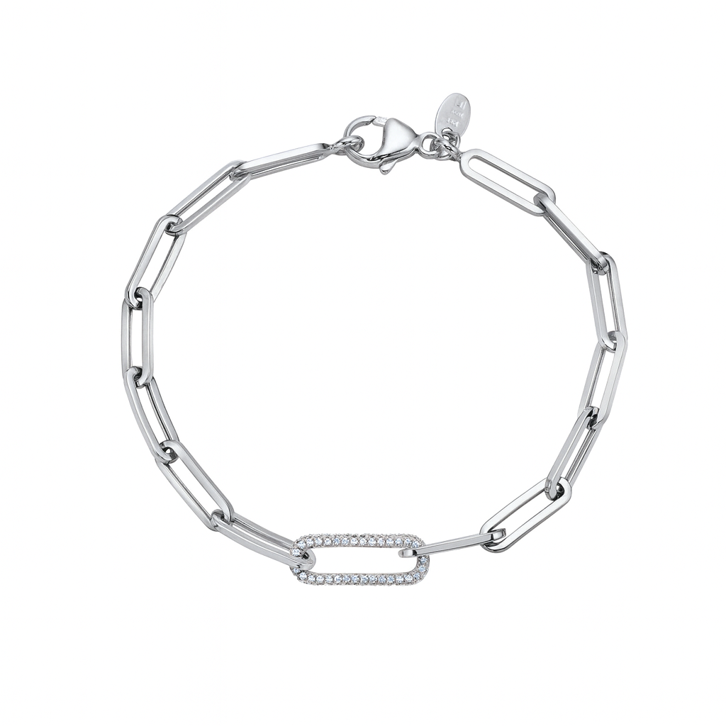 14K White Gold Diamond Bracelet, 0.36ct