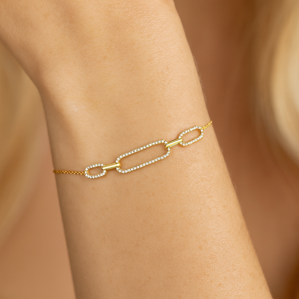 14K Yellow Gold Diamond Bolo Bracelet, 0.2ct