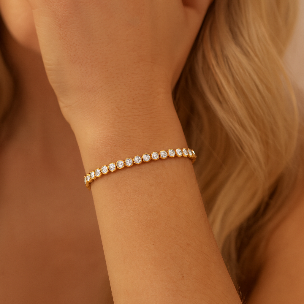 14K Rose Gold Diamond Bracelet, 0.93ct