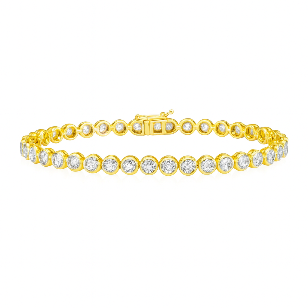 14K Yellow Gold Diamond Bracelet, 1.03ct
