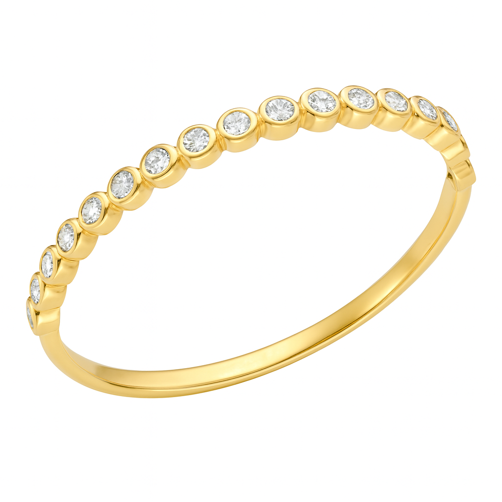 14K Yellow Gold Diamond Bracelet, 0.76ct