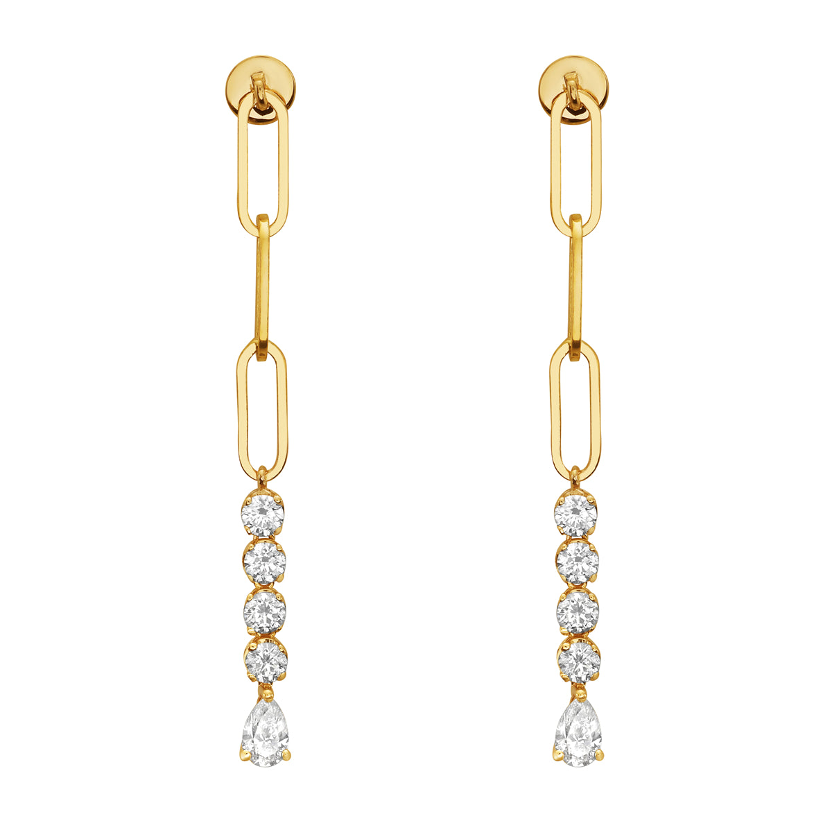 14K Yellow Gold Pearl Earrings, 8-9mm, 1.02ct