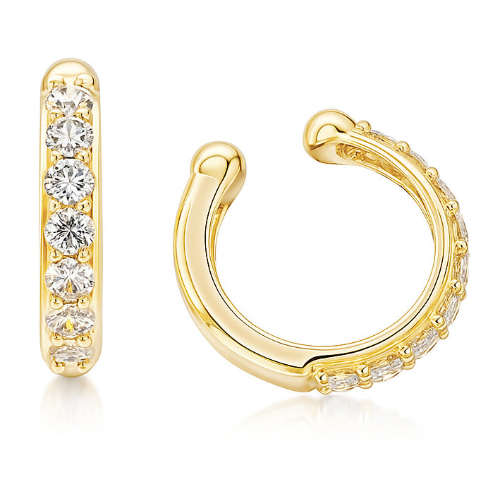 14K Yellow Gold Diamond Earrings, 0.27ct