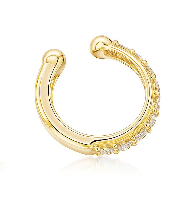 14K Yellow Gold Diamond Earrings, 0.27ct