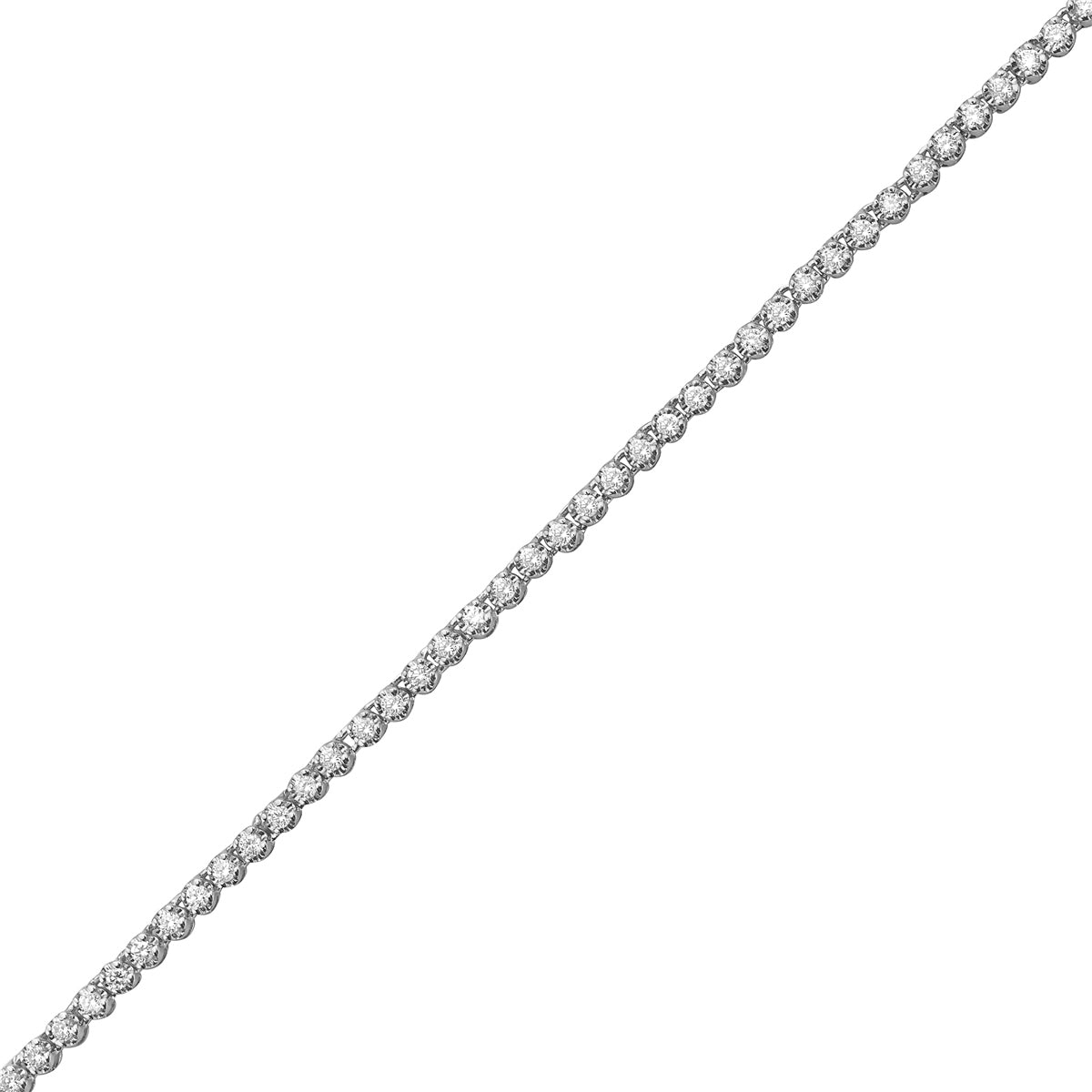 14K White Gold Jamie Tennis Necklace, 1.96ct