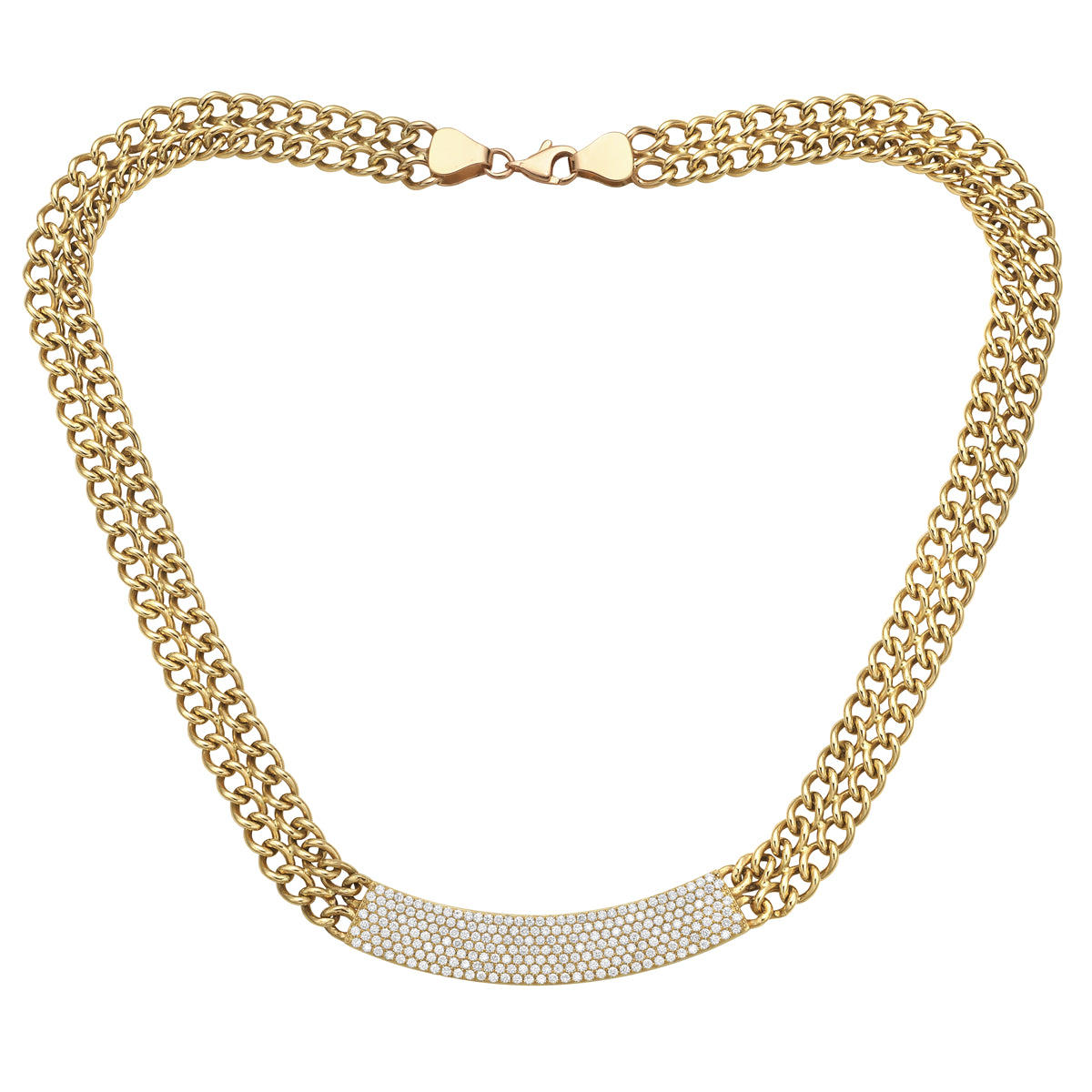14K Yellow Gold Diamond Necklace, 1.94ct