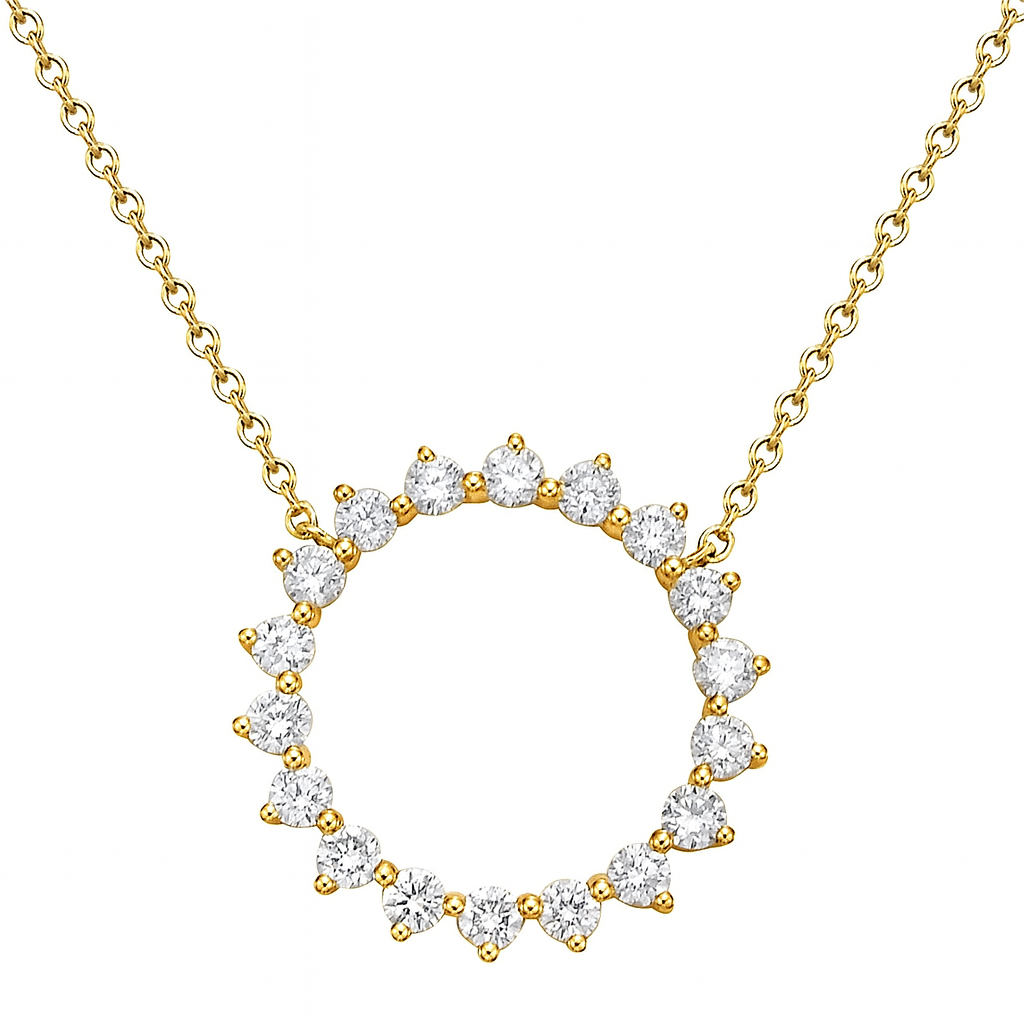 14K Yellow Gold Necklace, 0.47ct