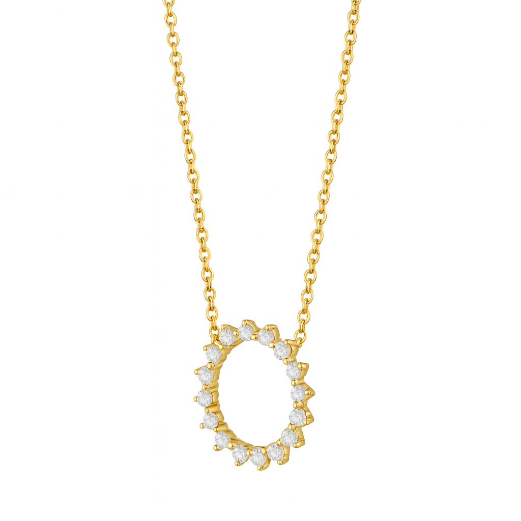 14K Yellow Gold Necklace, 0.47ct