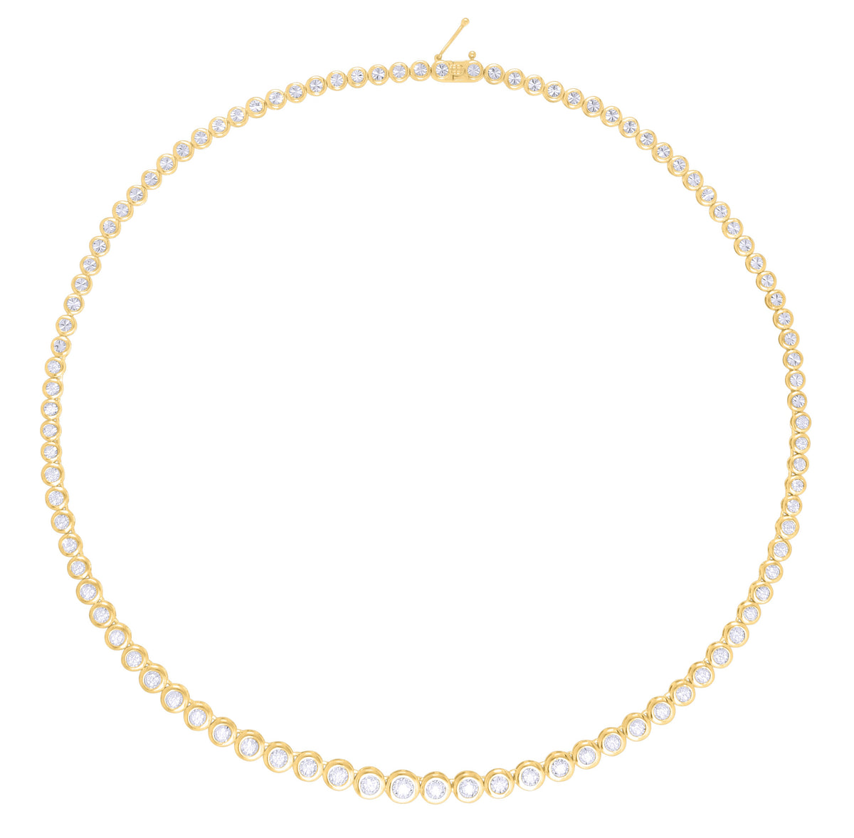 14K Yellow Gold Diamond Necklace, 1.45ct