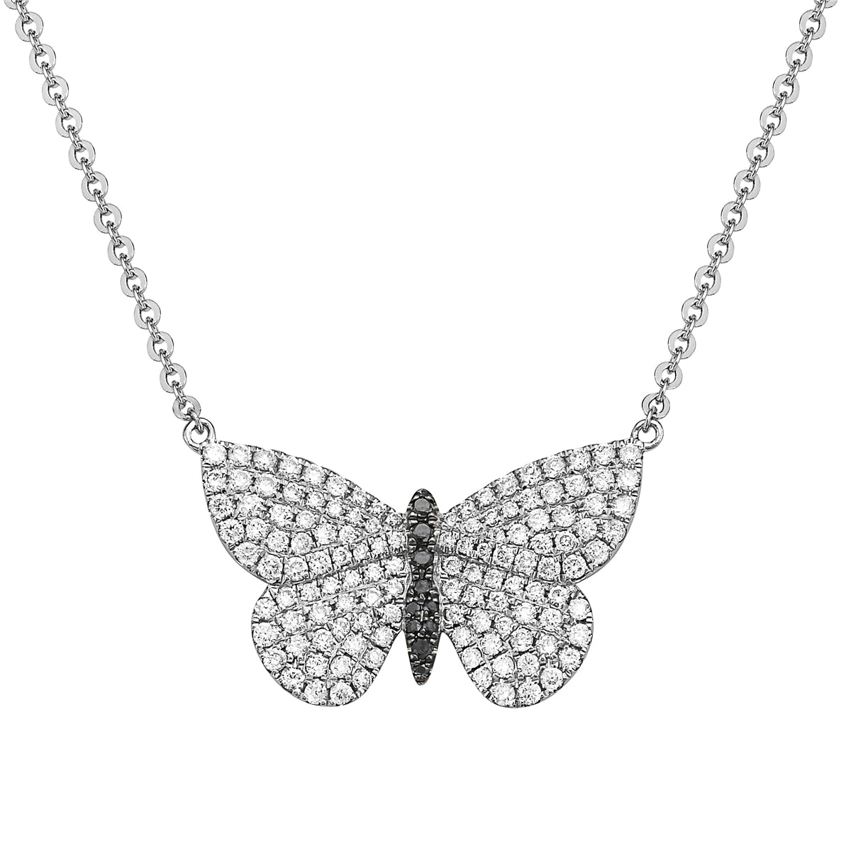 14K White Gold Diamond Pendant, 0.52ct