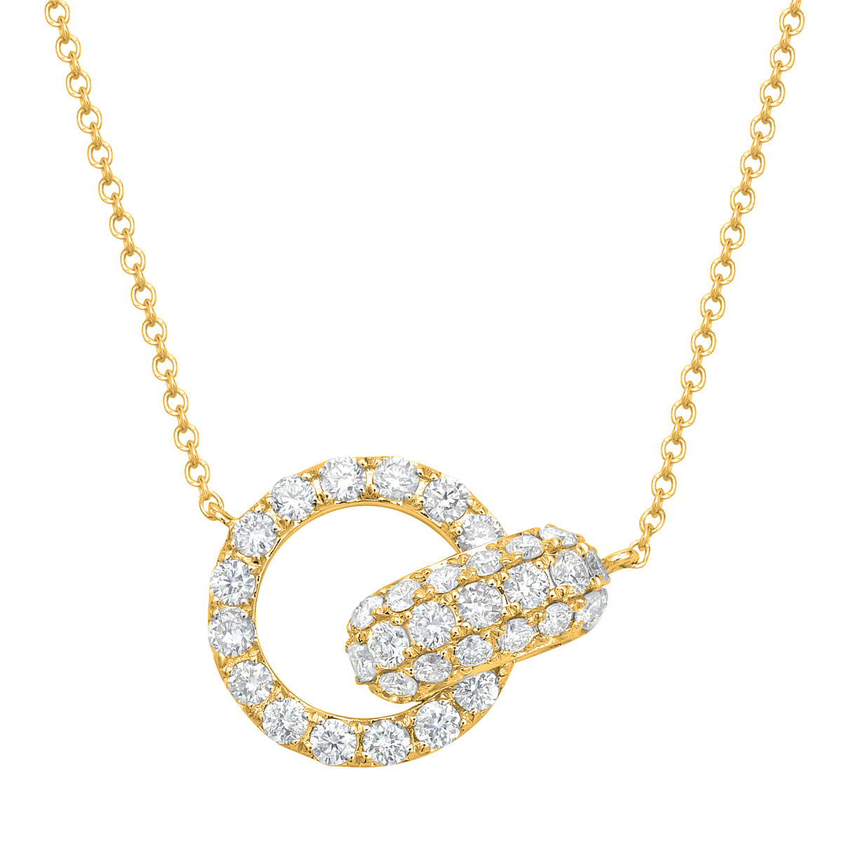 14K Yellow Gold Necklace, 0.71ct
