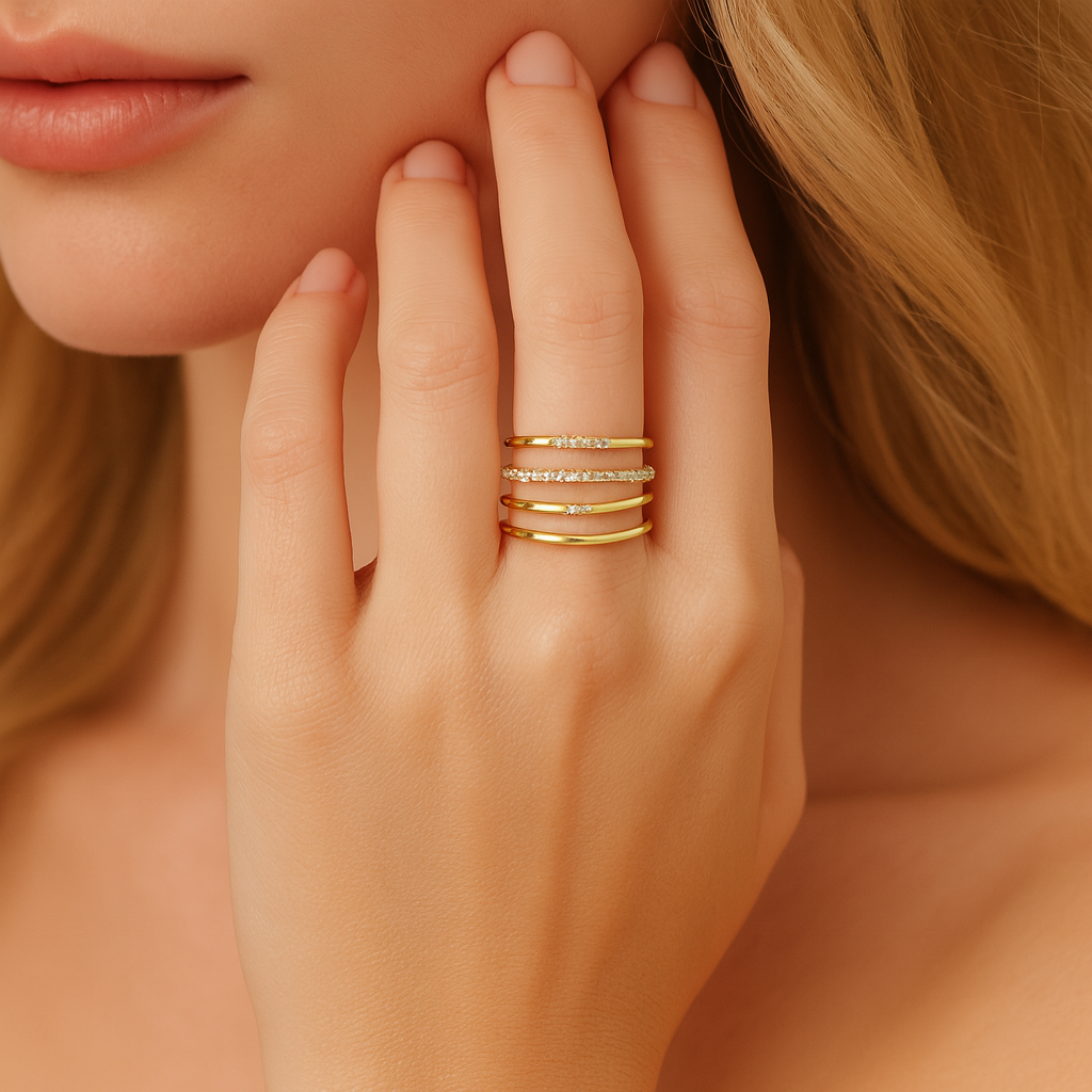 14K Yellow Gold Have It All RIng, 0.17ct