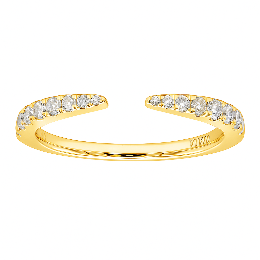 14K Yellow Gold Claw Ring, 0.32ct