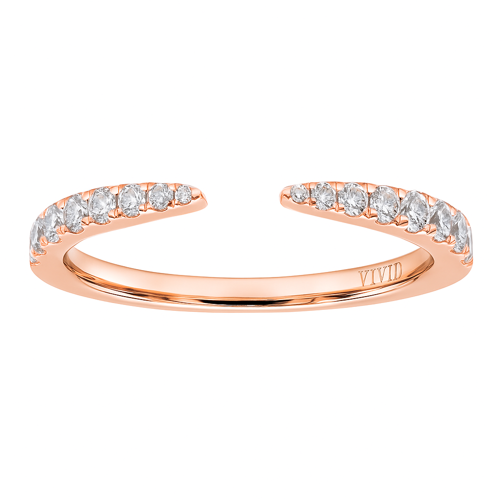 14K Rose Gold Claw Ring, 0.32ct
