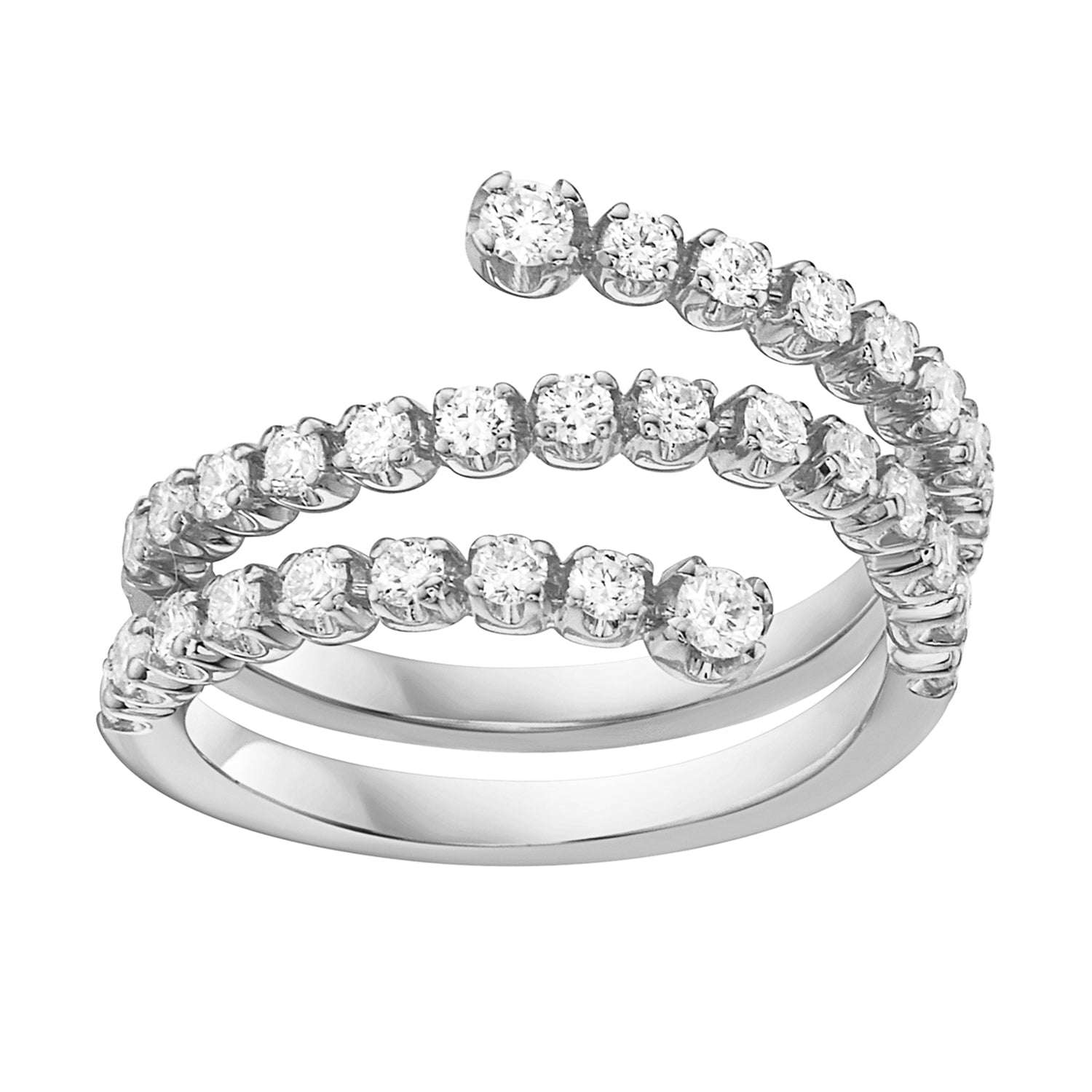 14K White Gold Reach For It Ring, 0.8ct