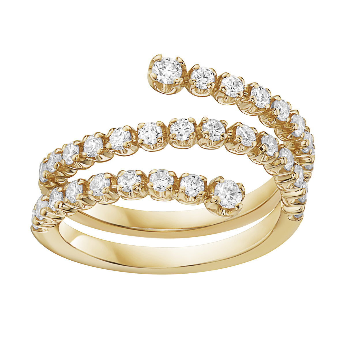 14K Yellow Gold Reach For It Ring, 0.8ct