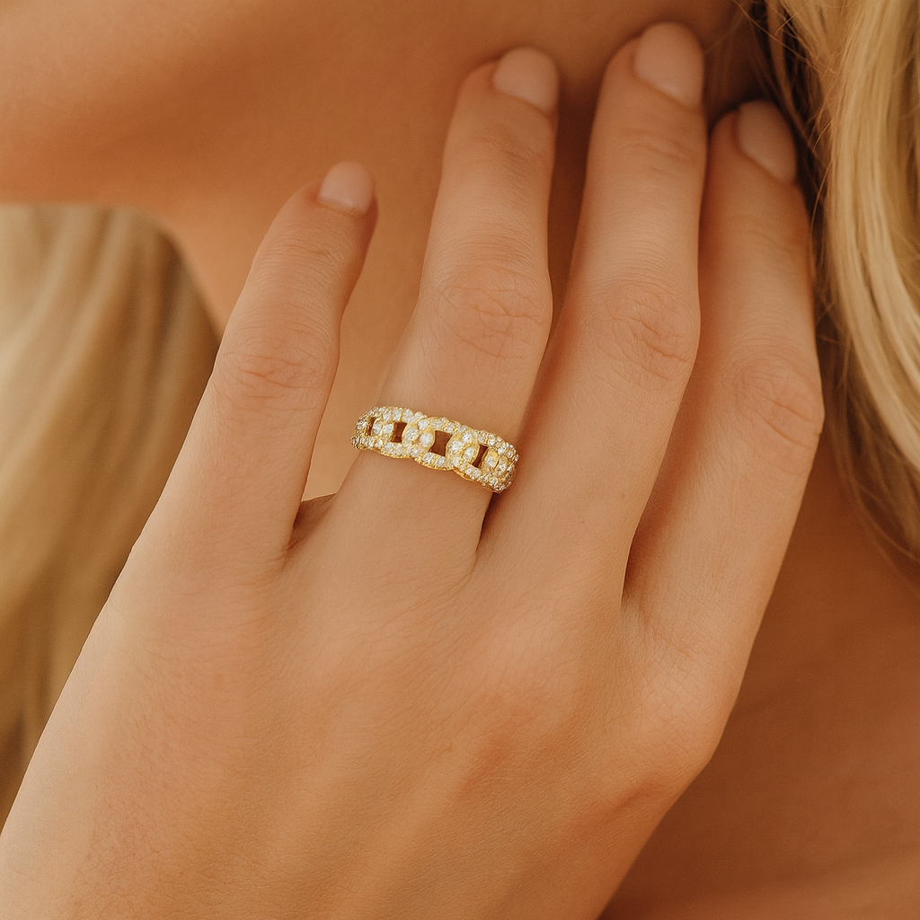 14K Yellow Gold Diamond Ring, 0.55ct