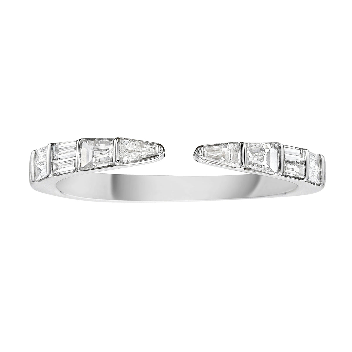 14K White Gold Diamond Ring, 0.39ct