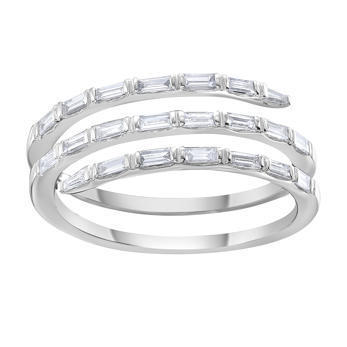 14K White Gold Diamond Ring, 0.44ct