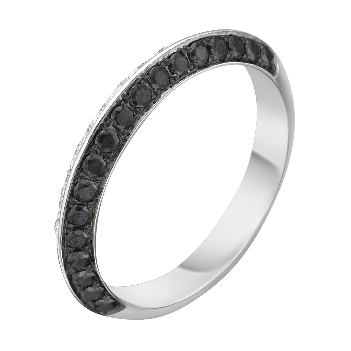14K White Gold Diamond Ring, 0.56ct