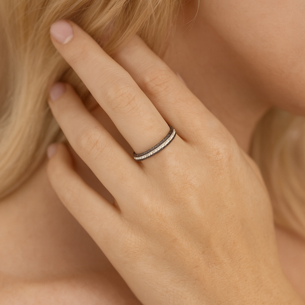 14K White Gold Diamond Ring, 0.56ct