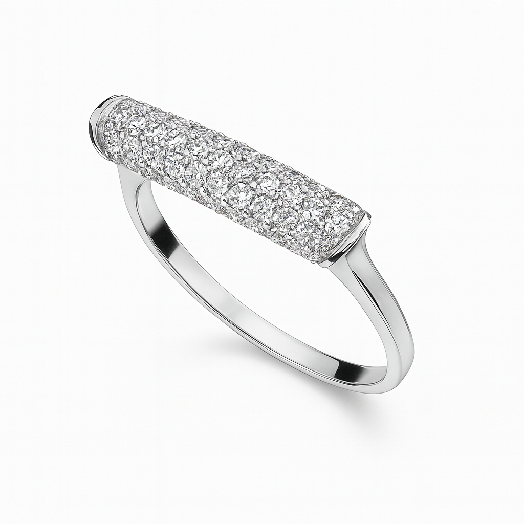 14K White Gold Diamond Ring, 0.31ct