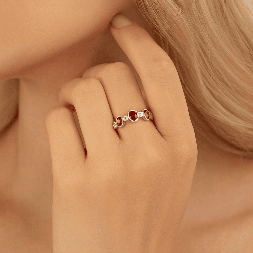 14K White Gold Ruby Ring, 1.44ct