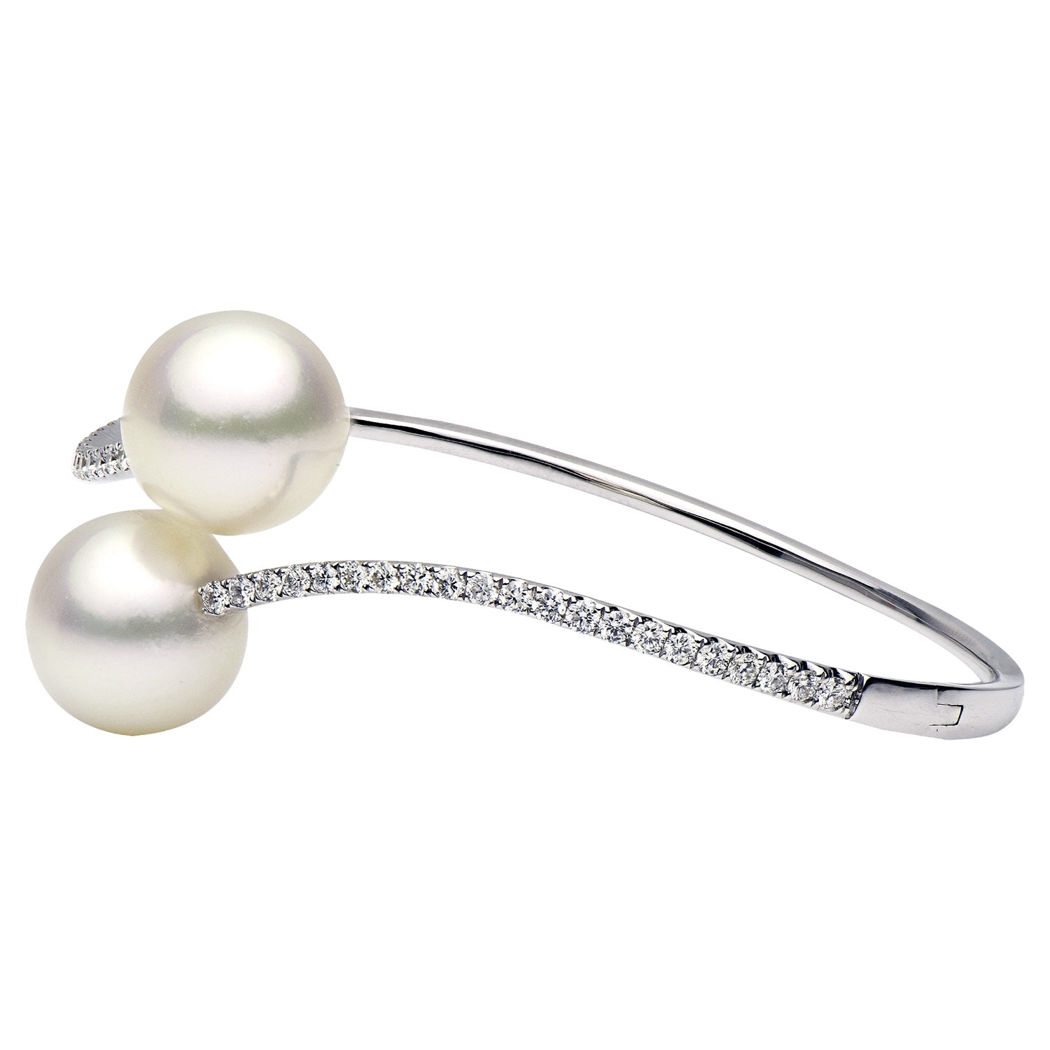 18KW White South Sea Pearl Bracelet, 12-13mm