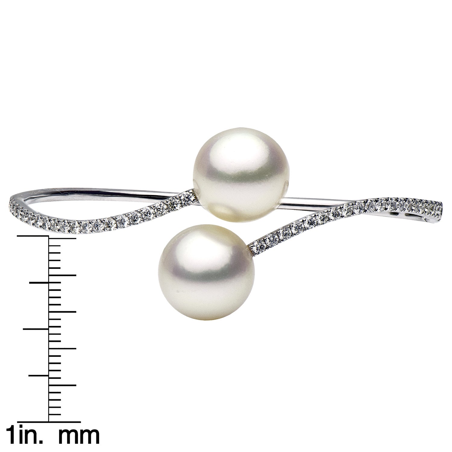 18KW White South Sea Pearl Bracelet, 12-13mm