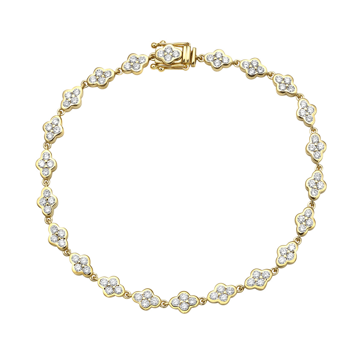 18K Yellow Gold Diamond Bracelet, 1.83ct