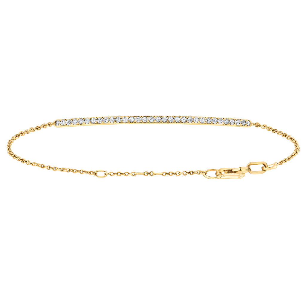 18K White Gold Diamond Bracelet, 0.12ct