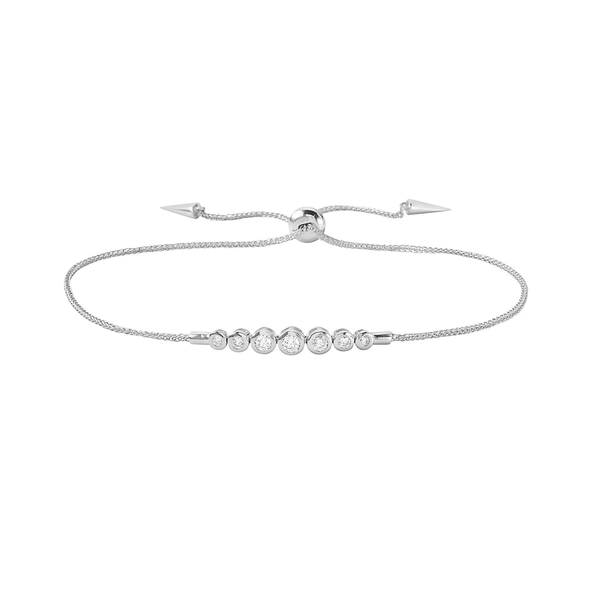 18K White Gold Diamond Bracelet, 0.34ct