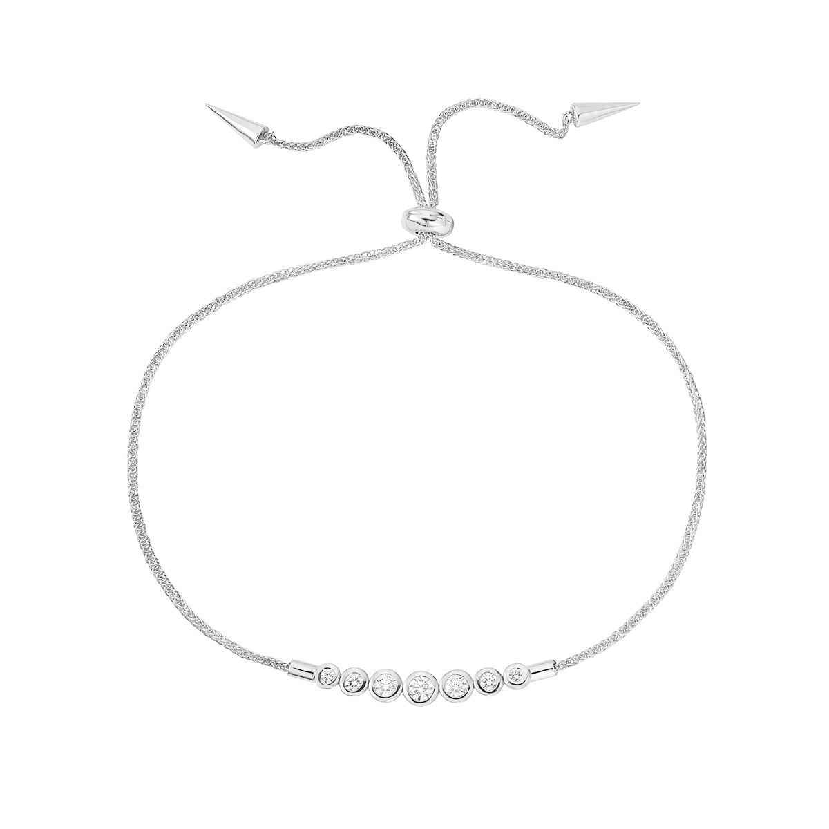 18K White Gold Diamond Bracelet, 0.34ct