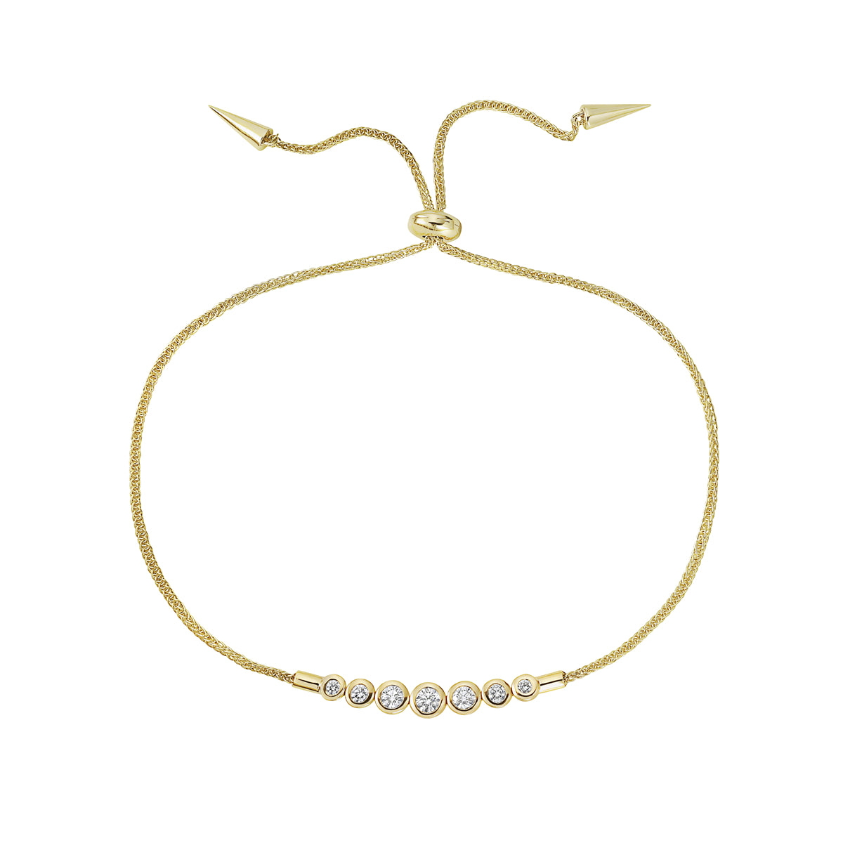 18K Yellow Gold Diamond Bracelet, 0.34ct