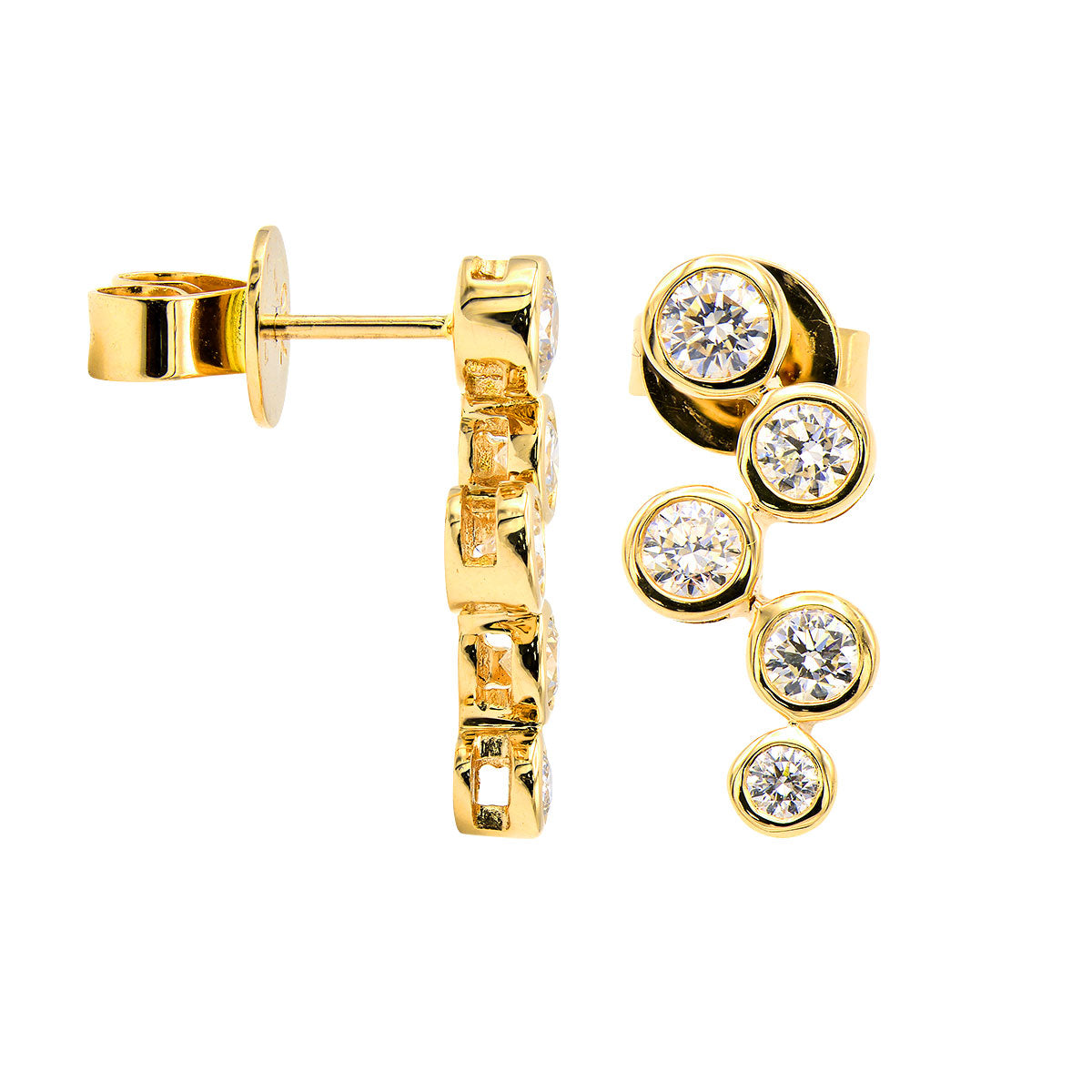 18KY Diamond Earrings