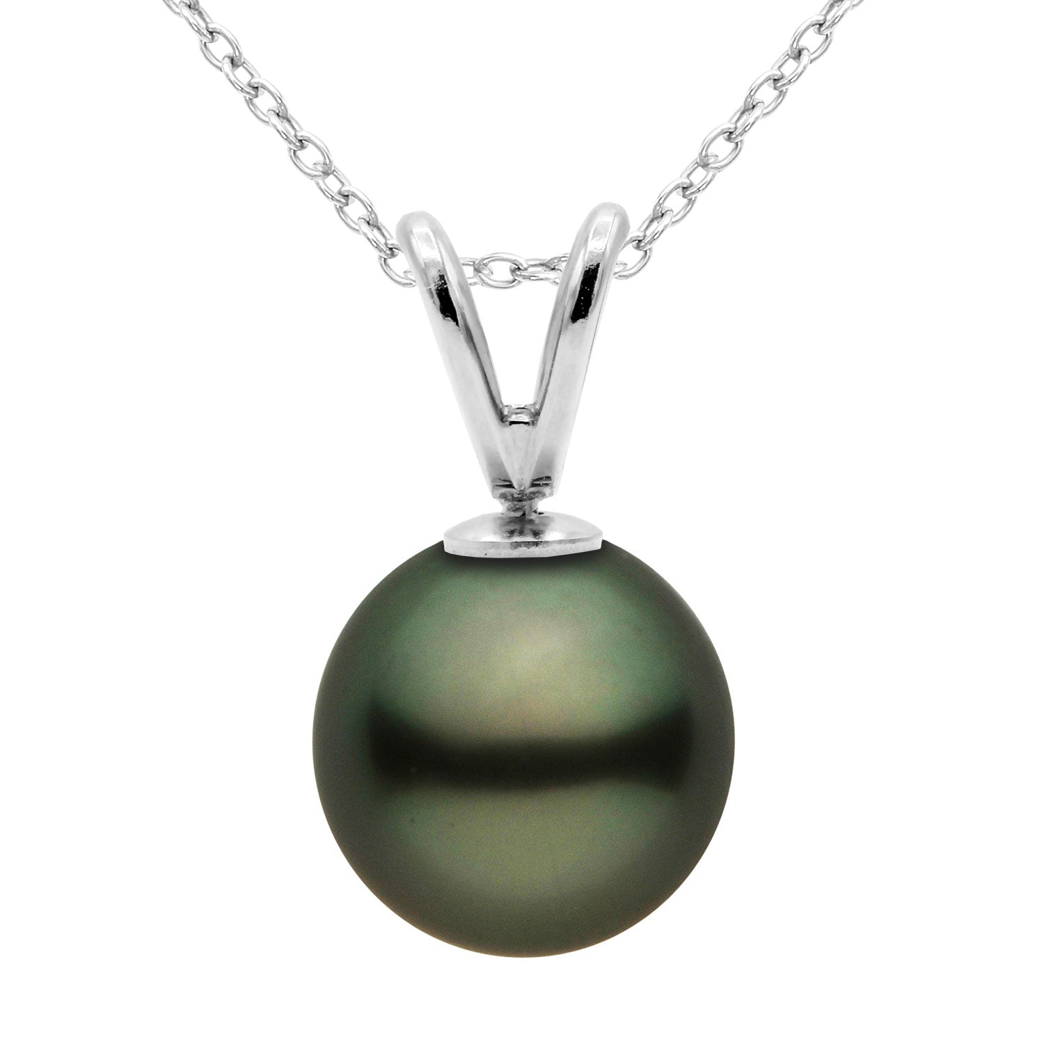 Tahitian Pearl 9-10mm Pendant with Rabbit Ears