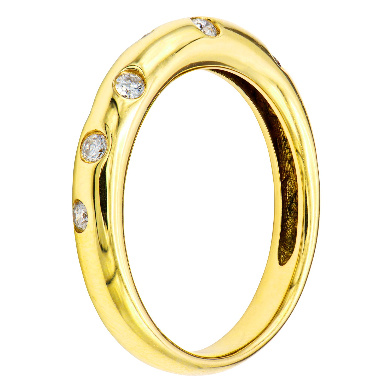 14K Yellow Gold Diamond Ring Band, 0.32ct