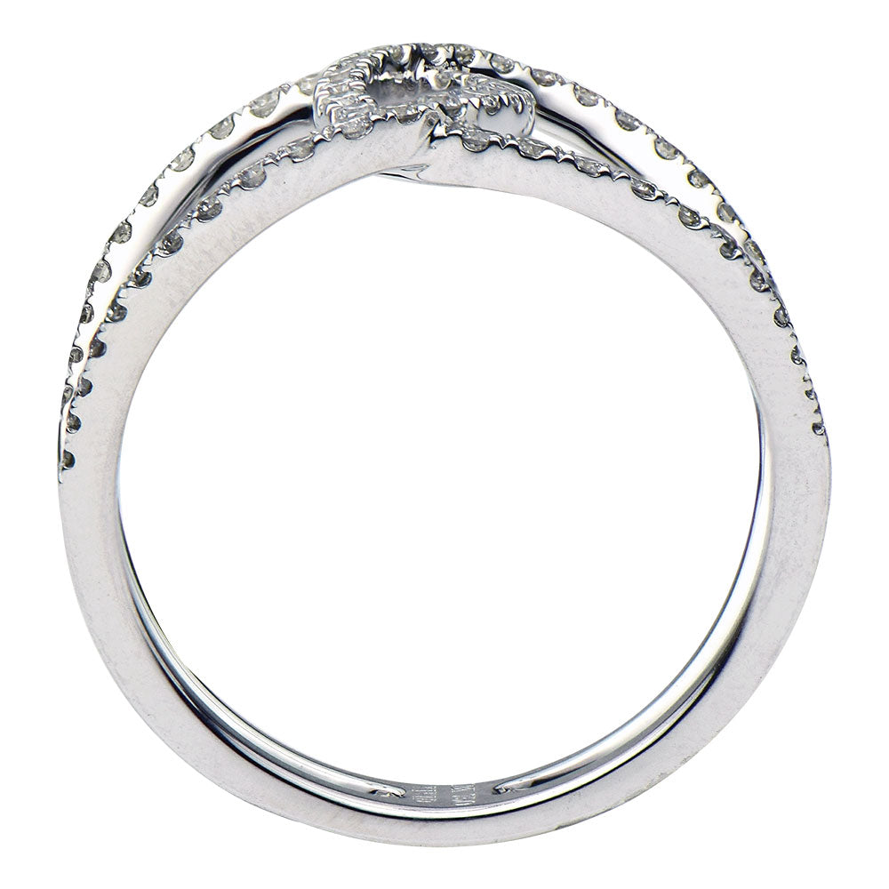 14K White Gold Overlay Ring, 0.48ct