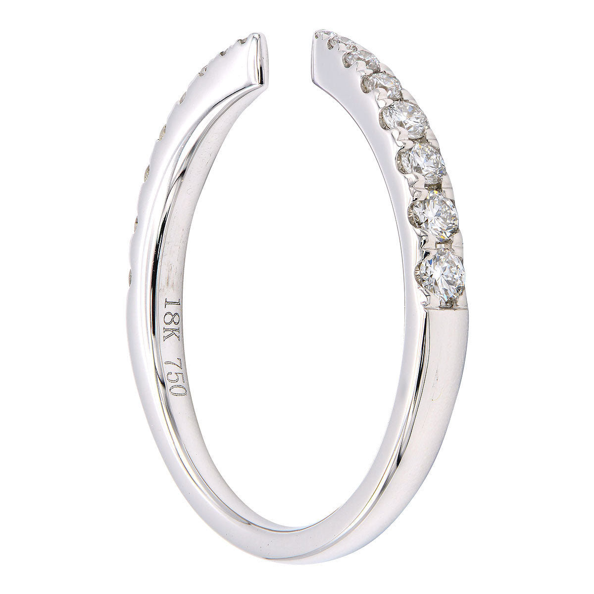 14K White Gold Claw Ring, 0.32ct