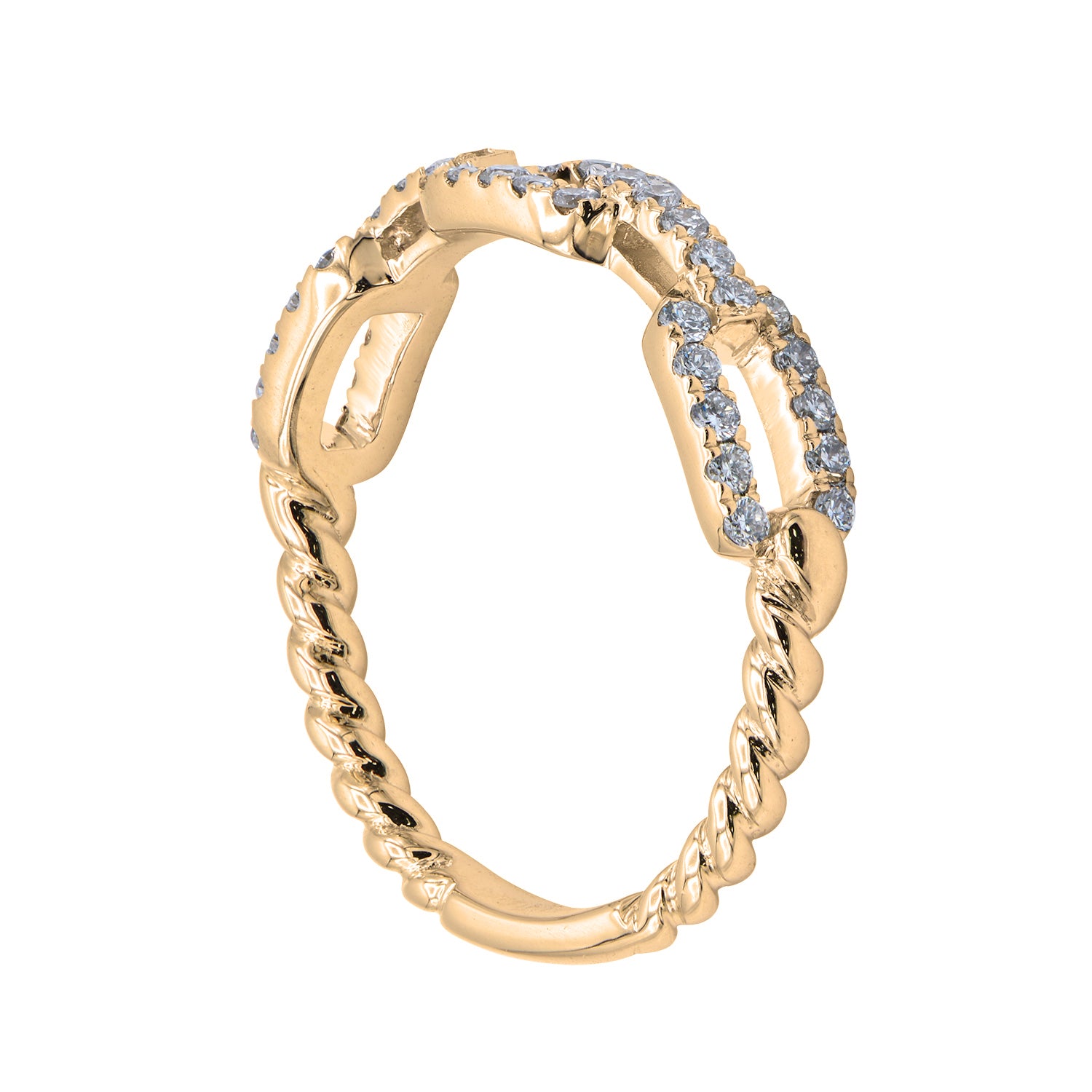 Link Twist Ring