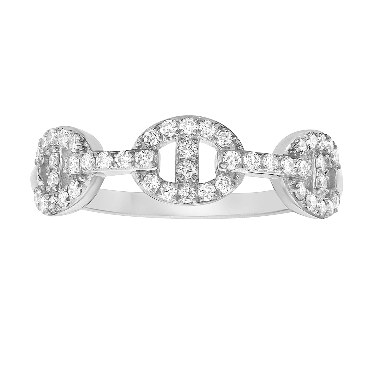14K White Gold Diamond Ring, 0.28ct