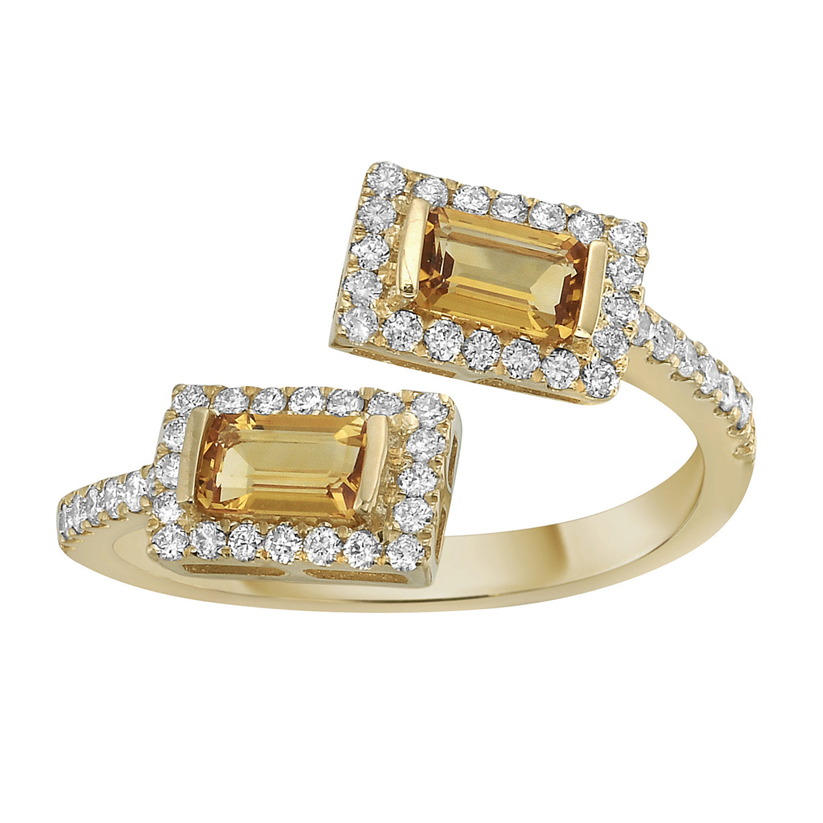 14K Yellow Gold Citrine Ring, 0.84ct