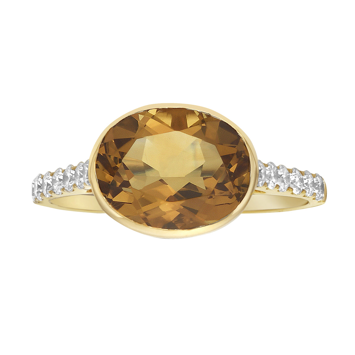 14K Yellow Gold Citrine Ring, 2.66ct