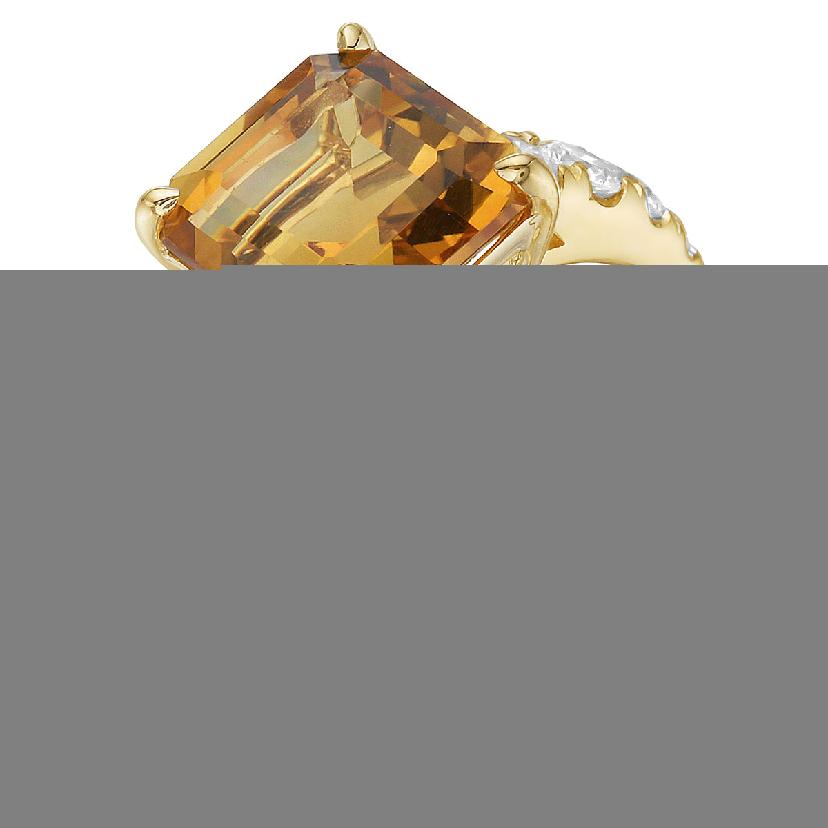 14K Yellow Gold Citrine Ring, 3.79ct